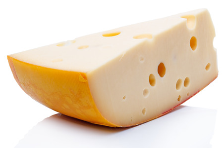 Maasdam cheese is a Dutch cheese in a Swiss-style. Made from cow's milk, it is aged for at least 4 weeks. の写真素材
