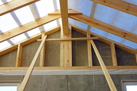 The device of the roofing system of the roof of the houseの写真素材