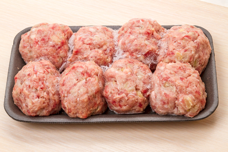Frozen Eight Balls Raw Mincemeatの写真素材