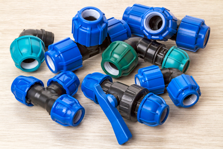 Details low pressure polypropylene for plumbingの写真素材