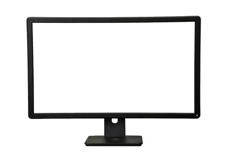 The desktop display isolated on white backgroundの写真素材