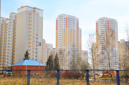The modern buildings of city districtの写真素材