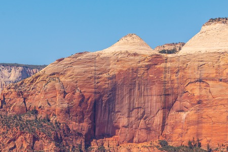 Nature landscape of Zion National Park. View from overlook location. Utah, USAの写真素材