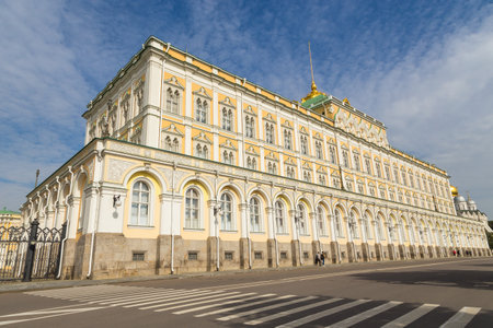 Moscow, Russia- 22 September 2014: View of the Grand Kremlin Palace, formerly the tzars Moscow residence.のeditorial素材
