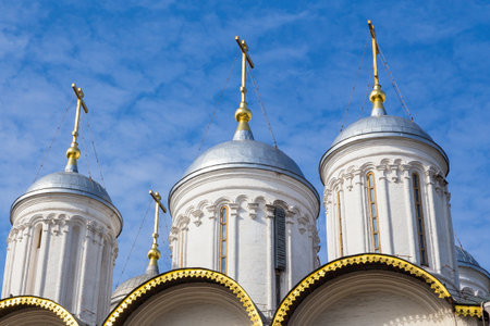 Moscow, Russia- 22 September 2014: View of the Twelve Apostles Church. Museum of the Moscow Kremlin.のeditorial素材