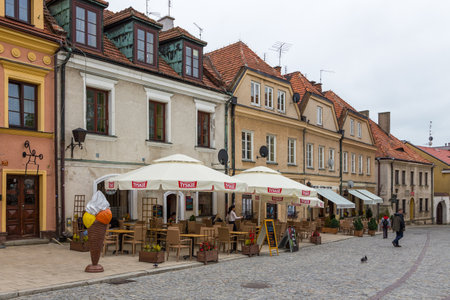 Old Town Square, Sandomierz, Poland.のeditorial素材