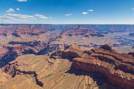 Steep slopes of the Grand Canyon, National Park, Rim Trail. Arizona, USA.の写真素材