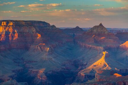 Sunset over the Grand Canyon Colorado, National Park, Arizona, USA.の写真素材