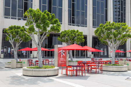 Los Angeles, California, USA - 11 June 2015: View of The Music Center, Dorothy Chandler Pavilion.