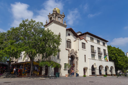 Los Angeles, California, USA- 11 June 2015: La Plaza United Methodist Church in El Pueblo de Los...