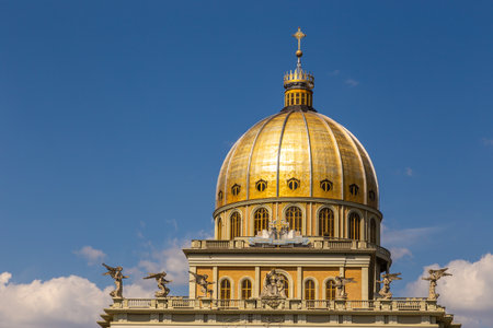 Lichen Stary, Greater Poland - May 25, 2016: View of the Sanctuary of Our Lady of Sorrows, Queen of Poland.のeditorial素材