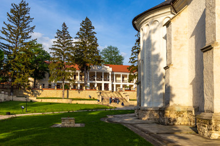 Capriana, Republic of Moldova - 02 May 2016: Capriana monastery, one of the oldest, established in medieval Moldova.のeditorial素材