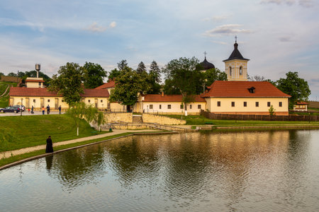 Capriana, Republic of Moldova - 02 May 2016: Capriana monastery, one of the oldest, established in medieval Moldova.のeditorial素材