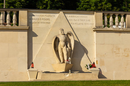 Lviv, Ukraine - 09 June 2018: The Cemetery of the Defenders of Lviv in Lychakiv Cemetery, State History and Culture Museum-Preserve, historic cemetery in Lviv.のeditorial素材