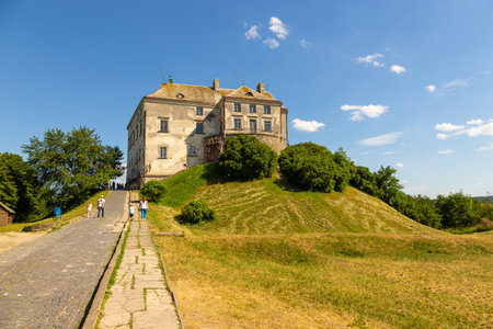 Lviv, Ukraine - 10 June 2018: Olesko Castle, located about seventy-five kilometers from Lviv, the largest city in western Ukraine.のeditorial素材