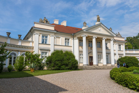 Smielow, Poland - 01 June 2019: View of the palace in Smielow housing the Museum of Adam Mickiewicz.のeditorial素材
