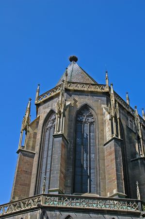church in colmarの写真素材
