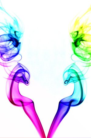 smoke art drawingの写真素材
