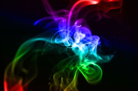 smoke art drawingの写真素材