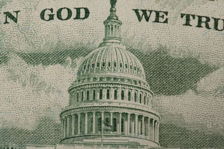 Closeup of fifty dollar banknote. Federal Reserve USA banknote. USD money and cashの写真素材