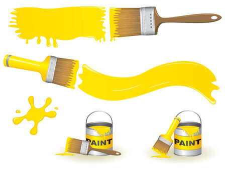 Paint brushesのイラスト素材