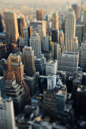 New York City skyline. Manhattan aerial view.の写真素材