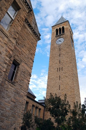  Cornell Chimes Bell Tower in cornell university campusの写真素材