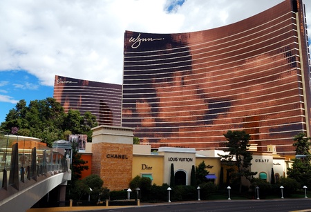 LAS VEGAS - MAR 4: Las Vegas Wynn hotel and Casino, named after casino developer Steve Wynn and is the flagship property of Wynn Resorts Limited. March 4, 2010 in Las Vegas, Vevada. のeditorial素材