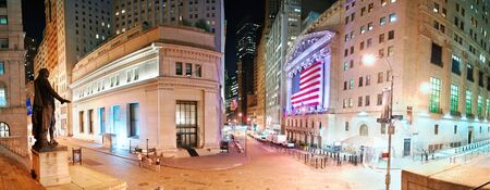 NEW YORK CITY - AUG 8: Wall Street New York Stock Exchange panorama, the world's largest stock...