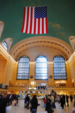 NEW YORK CITY - AUG 8: Grand Central is the second busiest station of the New York City Subway system with 42,002,971 passengers in 2009. August 8, 2010 in Manhattan, New York City. のeditorial素材
