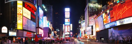 NEW YORK CITY - SEP 5: Times Square, featured with Broadway Theaters and huge number of animated LED signs, is a symbol of New York City and the United States,  September 5, 2009 in Manhattan, New York City. のeditorial素材