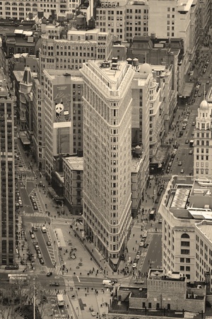 NEW YORK CITY, NY, USA - MAR 30: Flatiron Building was designed by Chicago's Daniel Burnham and was...