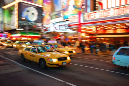 NEW YORK CITY - SEP 5: Times Square, featured with Broadway Theaters and  animated LED signs, is a symbol of New York City and the United States,  September 5, 2009 in Manhattan, New York City. のeditorial素材