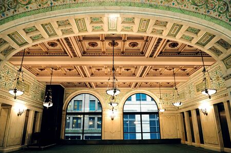 Chicago Cultural Center interior view のeditorial素材