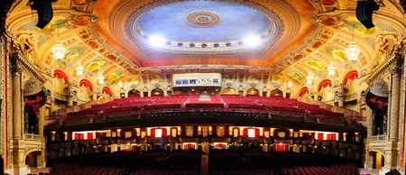 CHICAGO, IL - Oct 6: Chicago Theatre interior view on October 6, 2011 in Chicago, Illinois. The iconic Chicago Theatre marquee appears in film, television, artwork, and photography as city landmark.のeditorial素材