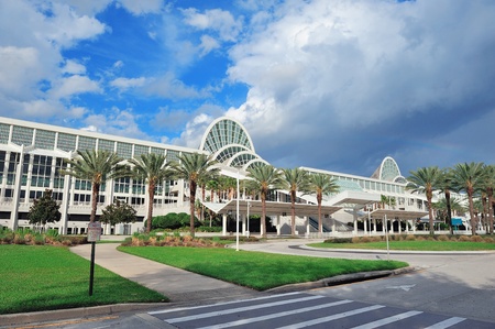 ORLANDO, FL - FEB 6: The Orange County Convention Center on International Drive on February 6, 2012 in Orlando. It offers 7M sq ft space and ranks as the second largest convention center in the US.のeditorial素材