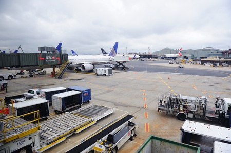 NEWARK, NJ -  Oct 5: Newark Airport interior on October 5, 2011 in Newark, New Jersey. Newark...