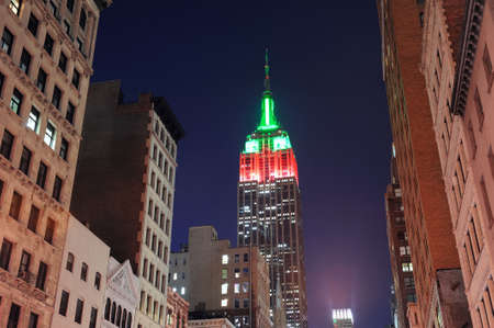 NEW YORK CITY, NY - DEC 30: Empire State Building closeup on December 30, 2011 in New York City. Empire State Building is a 102-story landmark and was world's tallest building for more than 40 years.のeditorial素材