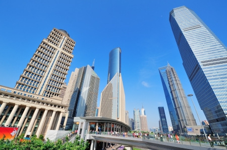 Shanghai urban architecture and skylineのeditorial素材