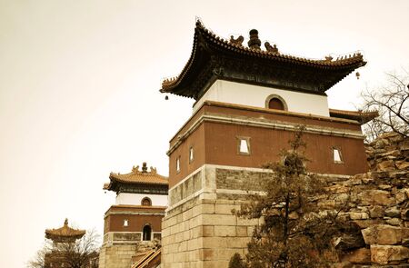 Ancient architecture closeup in Beijing.