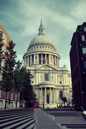 St Pauls Cathedral closeup in London.の写真素材