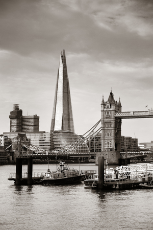 London cityscape viewed from Katharine Pierの写真素材