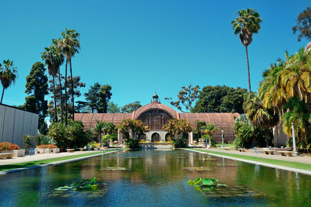 Balboa Park in San Diego with architecture.のeditorial素材
