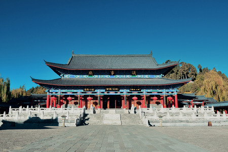 Mu Family Residence building in Lijiang, Yunnan, China.のeditorial素材