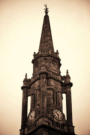 Old church closeup in Edinburgh.の写真素材