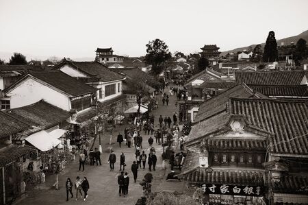 DALI, CHINA - DEC 5: Street view on December 5, 2014 in Dali, China. Dali is the ancient capital of Nanzhao in 8-9th centuries and Kingdom of Dali and major travel attractions in China.のeditorial素材