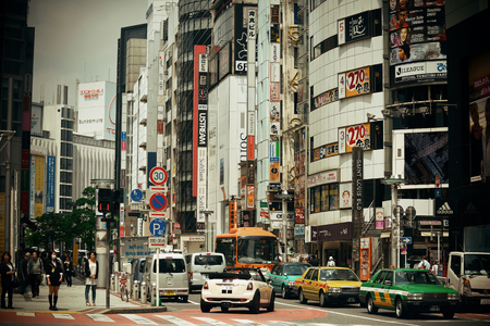 TOKYO, JAPAN - MAY 13: Street view on May 13, 2013 in Tokyo. Tokyo is the capital of Japan and the most populous metropolitan area in the worldのeditorial素材