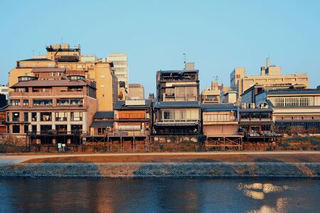 Kyoto urban architecture cityscape, Japan.の写真素材