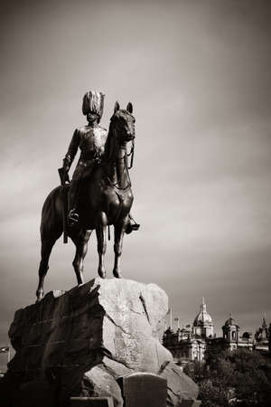 The Royal Scots Greys Monument in Edinburgh.のeditorial素材