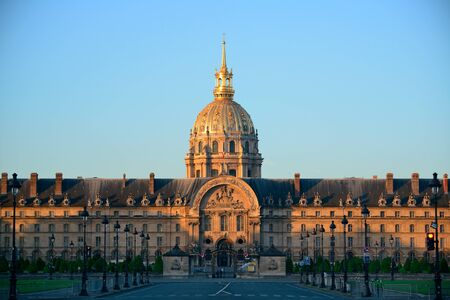 Napoleon's tomb with dome in Paris, France.のeditorial素材